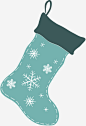 圣诞节蓝色圣诞袜高清素材 圣诞节袜子 圣诞袜挂饰 白色闪光 白雪 蓝色圣诞袜 雪花装饰 免抠png 设计图片 免费下载