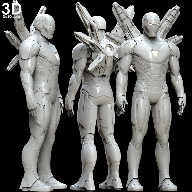 3D Printable Model: IRON MAN MARK LXXXV Full Body Armor + Helmet + Wing ...