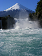 [奥索尔诺火山] 智利 湖大区 奥索尔诺火山 Petrohué 瀑布