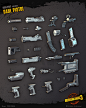 Borderlands 3: All Guns by Liquid Development, Liquid Development : High poly and game-res screenshots of all of the guns and attachments created by Liquid Development for Borderlands 3