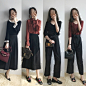 #穿搭# 早秋chic look，入秋了就这么穿吧 ​​​​