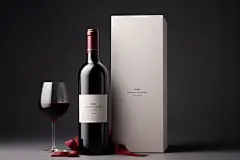 洋酒瓶葡萄酒红酒酒瓶包装样机模型