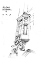 国外大师建筑手绘 素描 速写 绘画 (93)