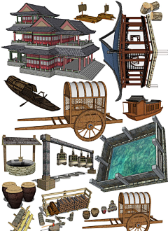 一莫不静好一采集到插画参考—建筑