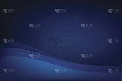 抽象的深蓝色背景曲线和重叠图层与基本的简单几何插图005