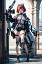 少女机甲-AIGC绘画-AIGC类,微元素 - AI - Element3ds.com!