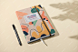Planner notebook mockup design