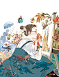 嘘~你听，这些插画会说话！_阿梗 : 文章转载自：明天约绘吧 嘘~ 安静听~ 它们在说话 “诺，这是给你的情书” “看，这是风中的世界” “快，前方就是新的天堂了” 听到了吗？ 每一幅画仿佛都是一个故事 以无声的语言 打动你的内心 或以线条、或以色