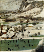 Pieter Bruegel the Elder, The Hunters in the Snow (detail), 1565