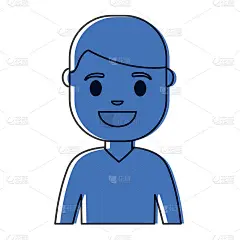 卡通人物微笑图标
