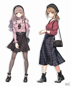 小瑰酱采集到二次元日系少女