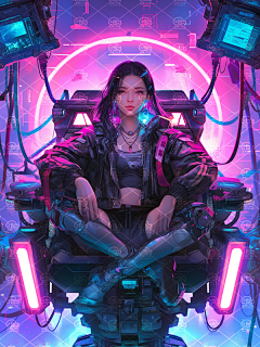 用户shooterwan采集到人物-女-未来超现实-AI