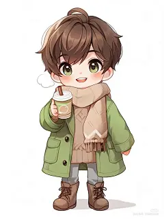 @X先生是高冷 ，采集至小红书丨AI人物，Q版