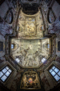 意大利教堂，穹顶漂亮华丽， 内部各种装饰富丽堂皇，花纹精美。 Danilo Pavone