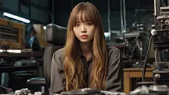 AI绘画_Prompts_Chilljung_Young_woman_Lisa_Blackpink_with_beautiful_long_hair_s_a263c617-5000-4858-9b50-850b0c8a8e02_xpanx.com