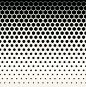 Abstract geometric black and white graphic halftone hexagon pattern background. , #AD, #black, #white, #Abstract, #geometric, #graphic #ad
