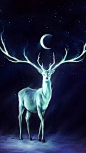 梦幻星空鹿H5背景，来自爱设计http://www.asj.com.cn