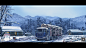 影视概念设计-气氛图-年代内景-伐木场-雪山场景