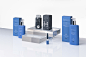 halier medic dermo Packaging branding  logo product shampoo blue