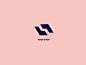 Haus D'art house haus art line geometric square architechture architect negative space clean brand icon mark symbol logo