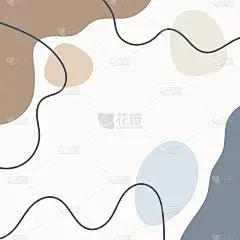 现代广场模板。手工绘制。抽象的背景。简单的矢量图。