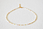 Champagne Beaded Choker Seed Bead Choker Colorful Bead image 0