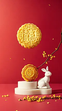中秋-月饼-月亮-月兔-节日-桂花 (11)