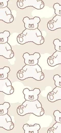 卡通 手机壁纸 cr:玉桂小熊