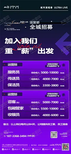 酒吧夜店运营部招聘海报 【酷图网】海报,酒吧,夜店,运营,招聘,招募,