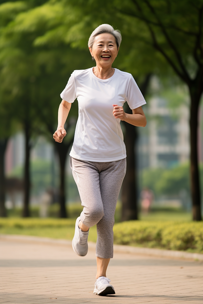 14:40:24老年人锻炼肖像晨跑摄影图跑步mofei00同采自zhitu66