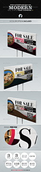 Modern Real Estate Yard Signage商业户外海报设计PSD模板源文件-淘宝网