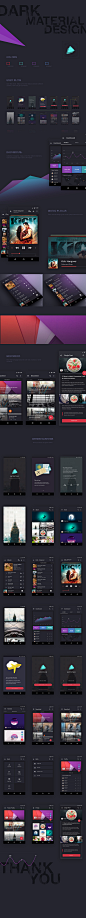 Dark Material UI Design - 图翼网(TUYIYI.COM) - 优秀APP设计师联盟