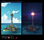 Zak Storm - Marituga Concept, Jose MARTINS aka JSM : Concept Art for "Zak Storm" the animated series. 
Co-produced by Zagtoon, Method Animation, SamG, and Man of Action etc (already released)

Selected version of Marituga Island and the old one