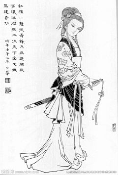 Hwing颖采集到白描
