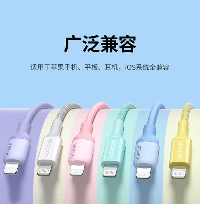 绿联pd快充线mfi认证适用苹果14ip...