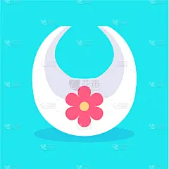 图像,婴儿口水兜,可爱的,分离着色,衣服,华丽的,母亲,食品,花,装饰