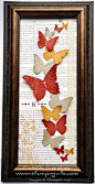 Butterflies on Text love this look!