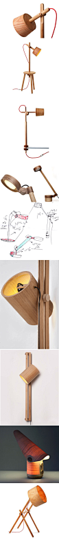 以色列设计师Asaf Weinbroom的手工木制灯具作品
