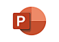 office办公软件：powerpoint图标logo矢量图