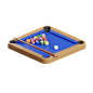 Billiard 3D Illustration