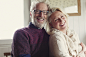 Portrait laughing senior couple hugging by Caia Images on 500px