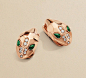Serpenti earrings in 18 karat rose gold: Discover more 