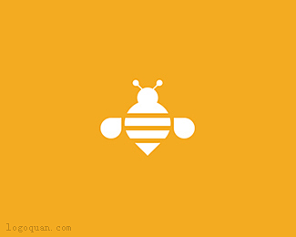 标志说明：小蜜蜂图标设计欣赏。