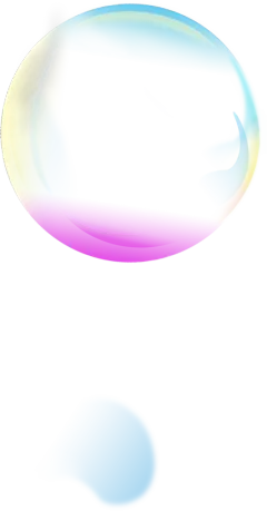 彩色泡泡插图素材透明气泡肥皂水泡元素