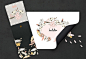 女性文艺花卉底纹手绘水彩粉色花朵PNG免抠AI矢量设计素材 (2)