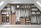 Template for attic bedroom closet storage. but should there be doors on the cabinets if the whole room is the closet?: 