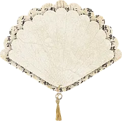 中式复古风扇子装饰素材