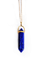 lapis lazuli point necklace | kei jewelry