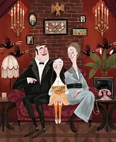 怪诞复古【推荐100位插画师】25位：julia sard - 小红书