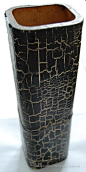 方竹花器（黑色有裂紋） - 参展作品 - 北京国际设计三年展
